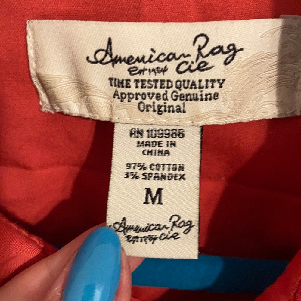 American Rag Pretty Orange Jacket - Picture 2 of 5